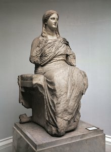 Demeter, statue fra Knidos, Lilleasien, ca. 350 f.Kr. (marmor)